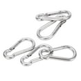 thumbnail image 1 of Spring Snap Hook, 5pcs 50mm Carabiner Clip Stainless Steel  For Hammock For Camping, 1 of 8