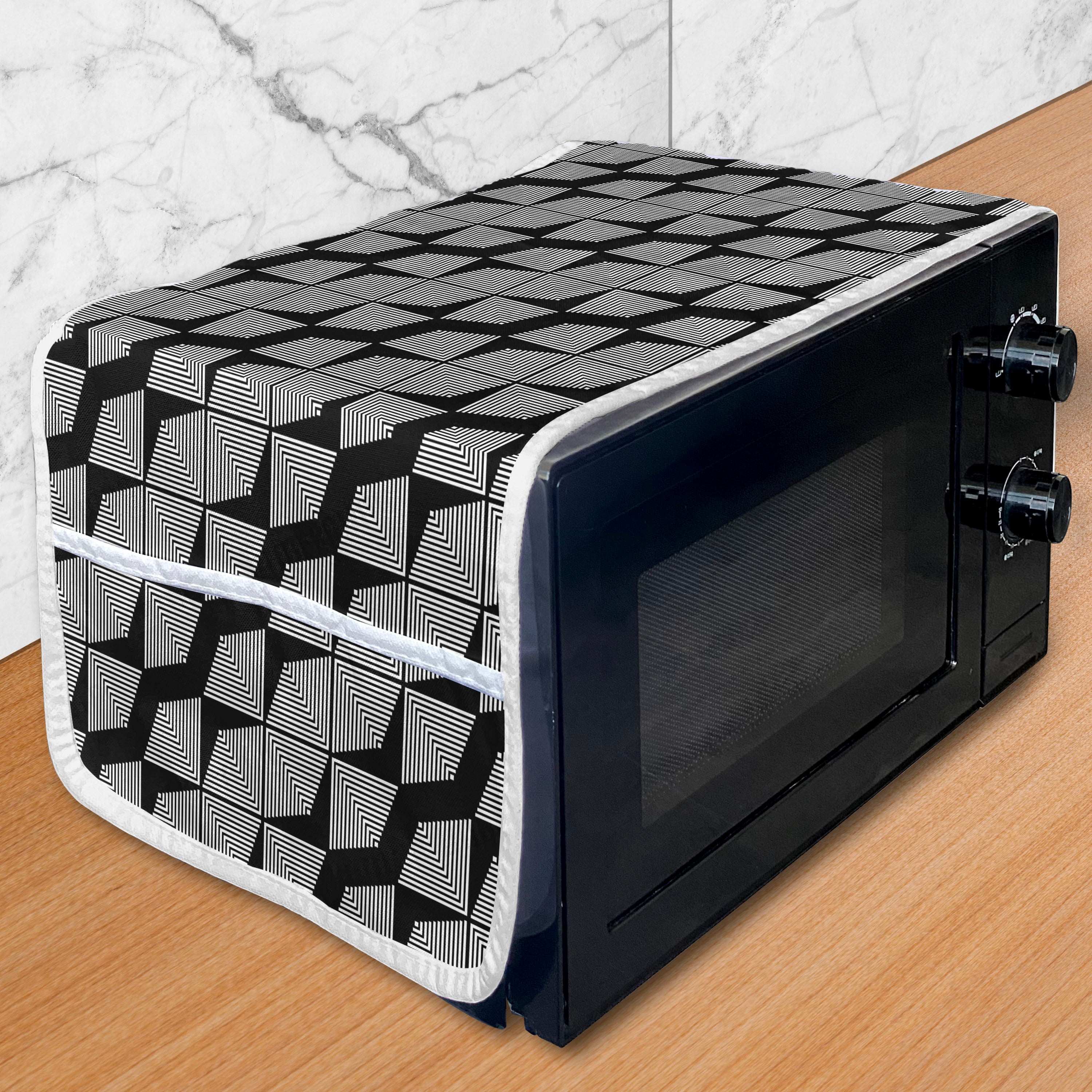 Abstract Microwave Oven Cover, Continuous Optical Illusion Inspired ...