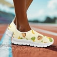 thumbnail image 3 of Psesaysky Cartoon Monkey Printed Sneakers for Girls Lightweight Breathable Walking Shoes Loafers Size 5.5-11.5, 3 of 7