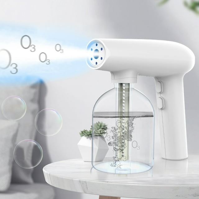 Pistolet à Ozone Électrolytique Portatif à Lumière Bleue Nano Atomisation Pulvérisateur Portable Chargement