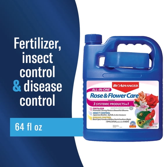 BioAdvanced All-In-One Rose and Flower Care, Concentrate, 64 oz