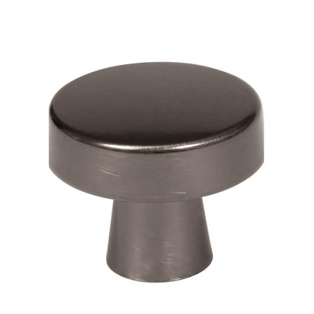 2in Twisted Cabinet Knob - Blackrock 1-5/16 in (33 mm) Diameter Gunmetal Cabinet Knob