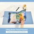 thumbnail image 3 of FORMRS 2 Pack Pencil Pouch for 3 Ring Binder with Clear Window Zipper Case, Colorful Landscape, 3 of 6