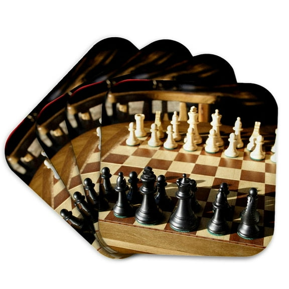 3dRose, Argentina, El Calafate, Chess board, game - SA01 MME0236 - Michele Molinari, set of 4 Coasters - Soft