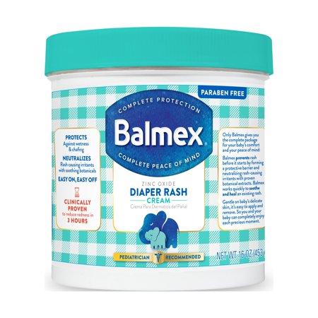 Balmex Complete Protection Baby Diaper Rash Cream Pediatrician-Recommended 16oz