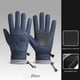 thumbnail image 1 of Windproof Fleece Driving Cycling Motorcycle Gloves Cold Weather Warm Lining Grip Steering Wheel Outdoor Sports Pair of 1, 1 of 8