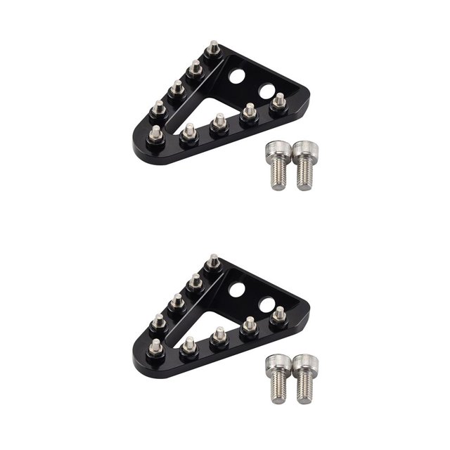 Kenally Pedal de freno trasero para motocicleta, punta de placa de paso, descanso dentado, reemplazo negro Type2 NO2 Kenally CBP257095