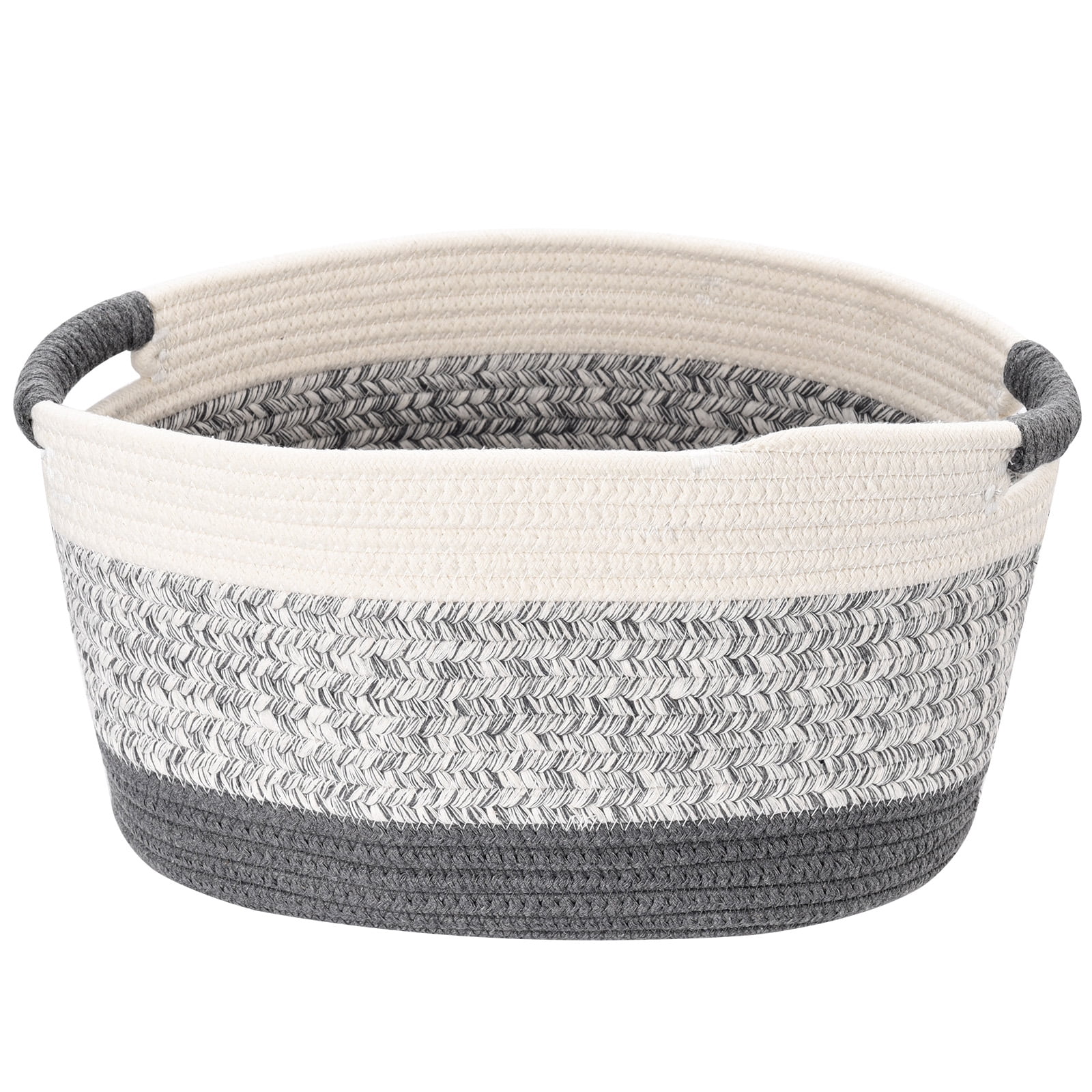BToBackYard Cotton Rope Storage Basket Medium Woven Basket Storage