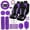 Purple, variant on Fluffy Car Decor Car Cover Set Car Interior Makeover Soft Plush Car Interior Covers 45 Essential Car Accessories