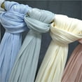 thumbnail image 2 of Silk Hijab Scarf Breathable Cool Island Satin Silk Veil Hijab Shiny Silk Shawl Women's Scarves Tippet, 2 of 7