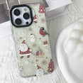 thumbnail image 6 of Christmas Phone Case for iPhone 13 Pro Max, Cute Christmas Xmas Santa Pattern Clear Case for Women Girls Kids Santa Claus Slim Soft Shockproof Transparent Case, Clear, 6 of 6