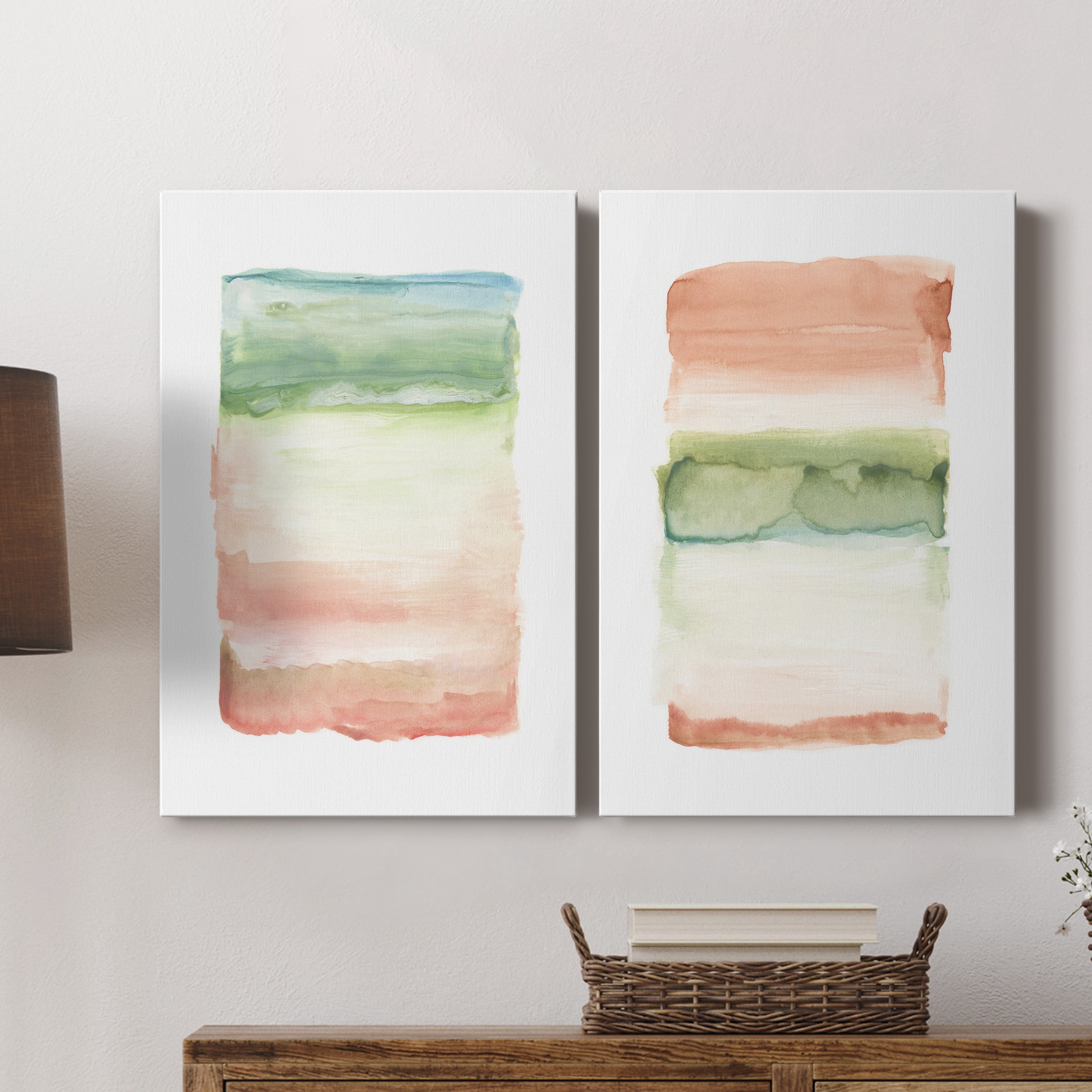 Skye I Premium Gallery Wrapped Canvas - Ready to Hang - Set of 2 - 24 x 36 Each