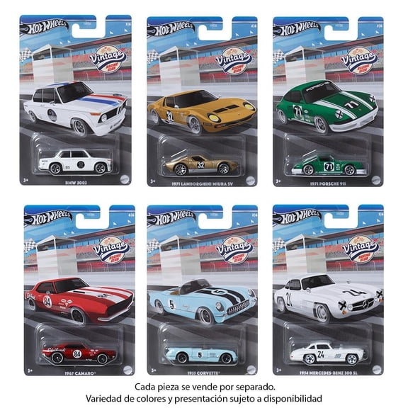Vehículo de Colección Hot Wheels Collector Auto Vintage Sorpresa  Varios Modelos 1 pieza
