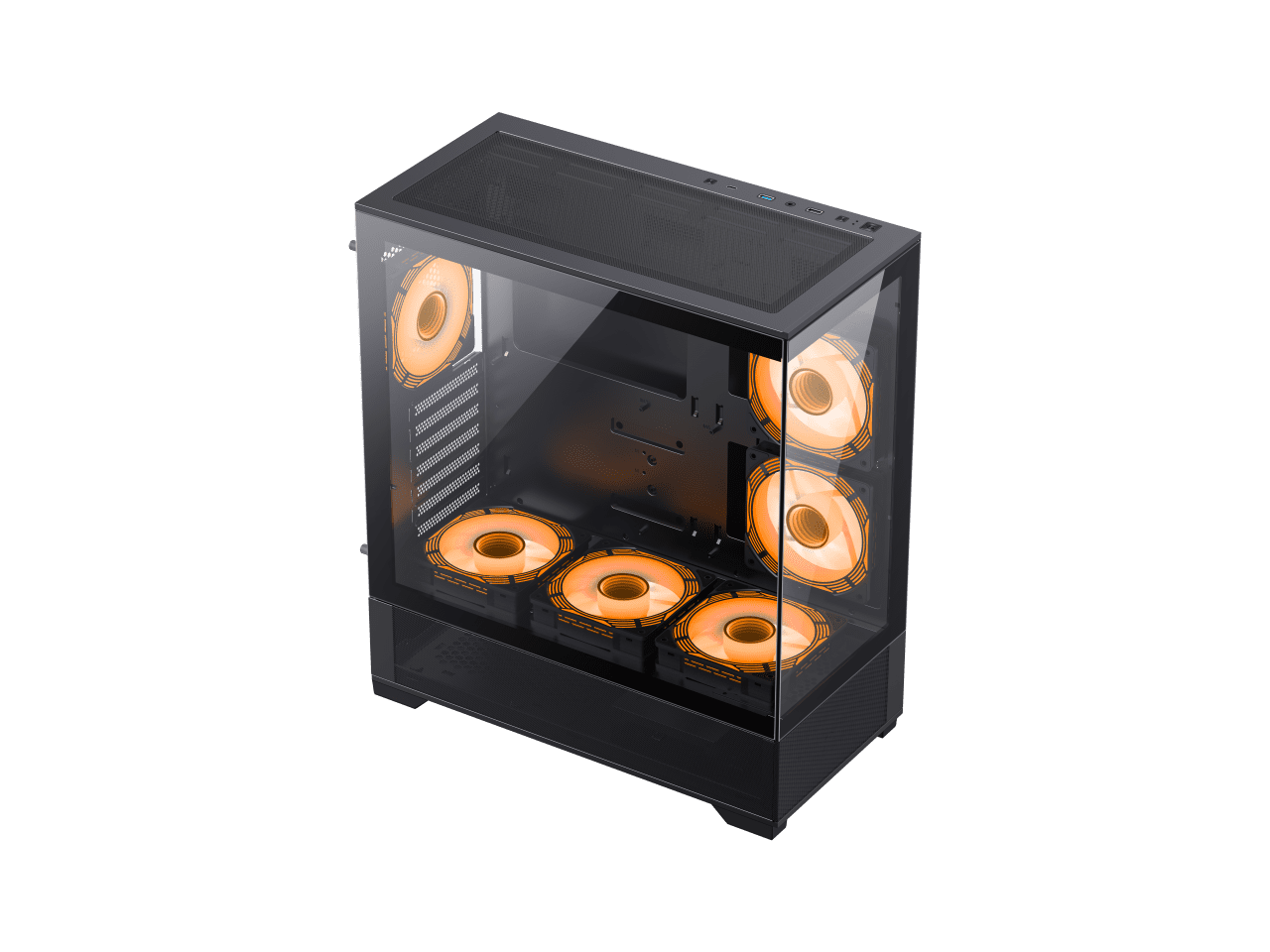 GameMax VistaAB Vista AB Mid Tower ATX PC Case with ARGB Fans