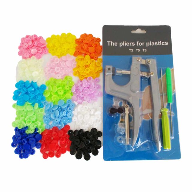 T5 12MM botones de presión de plástico redondos sujetadores Clips para ropa de bebé hoja de cubierta de edredón botón de resina 150/250 juegos / lote Eigraketly JJ17371-01