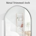 thumbnail image 4 of Best Choice Products Door/Wall Mounted Arch Mirror Jewelry Armoire, w/ Metal Frame, Lockable Door - Silver, 4 of 9