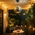 thumbnail image 4 of Yescom 12" Large Disco Ball Mirror Big Hanging Decoration for Party Events Glass Decor Wedding Display Silver, 4 of 11