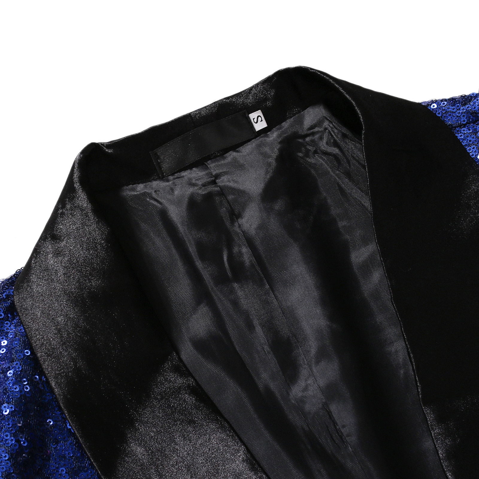 Blue sequin jacket mens hot sale