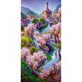 thumbnail image 1 of Diamond Drill Dream Peach Blossom House 5D Kits de pintura de bricolaje Cuadrado completo (F1073) FLhrweasw Nuevo, 1 of 9