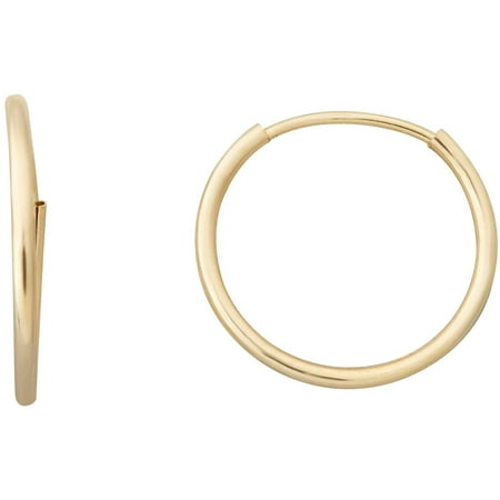 Simply Gold Kids 10kt Yellow 12mm Round Endless Hoop Earrings Simply Gold Kids 10kt Yellow 12mm Round Endless Hoop Earrings