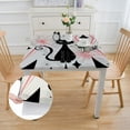 thumbnail image 2 of Acheng Cute Cat Square Table Cover 100% Polyester Fiber 52*52, 2 of 8