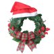 thumbnail image 1 of Guirnalda navideña con sombrero de bayas rojas, adorno para puerta delantera del árbol de Navidad, 1 of 5