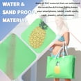 thumbnail image 6 of Clear Beach Tote Bag Large Waterproof, Women See Through Transparent Plastic Concert Sandproof  Extra Oversized Stadium Pineapple Green Pool Neon Jelly Bags, Travel Swim Cute Essentials Stuff Mom Gift, 6 of 6
