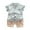 1-Green148, variant on Toddler Boys Feather Print Short Sleeve Shirt And Shorts Set Casual Two Piece Summer Outfit For Kids