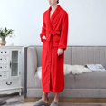 thumbnail image 5 of Seductiva Clothing Women's Lightweight Robe Women's Double Pocket Flannel Bathrobe Soft and Warm Double Faced Velvet Bathrobe Pajamas and Home Wear Bathrobe Robe Soft Lightweight, 5 of 6