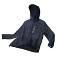 thumbnail image 6 of Men's Summer Jackets Sun Protection Trendy Comfortable Long Sleeve Solid Color Full-Zipper Elastic Cuffs Hoodies Light Shirts With Pockets Black L, 6 of 9