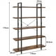 thumbnail image 3 of Costway Librería Industrial con 5 Niveles Estante con Estructura de Metal para Plantas Casa Oficina 119 x 32 x 178 cm, 3 of 9