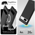 thumbnail image 3 of Étui de Téléphone pour Google Pixel 7a, TUDIA [MergeGrip] [Compatible MagSafe] de Qualité Militaire à Double Couche, Robuste [Aimant Intégré] Étui de Téléphone (Noir Mat), 3 of 7