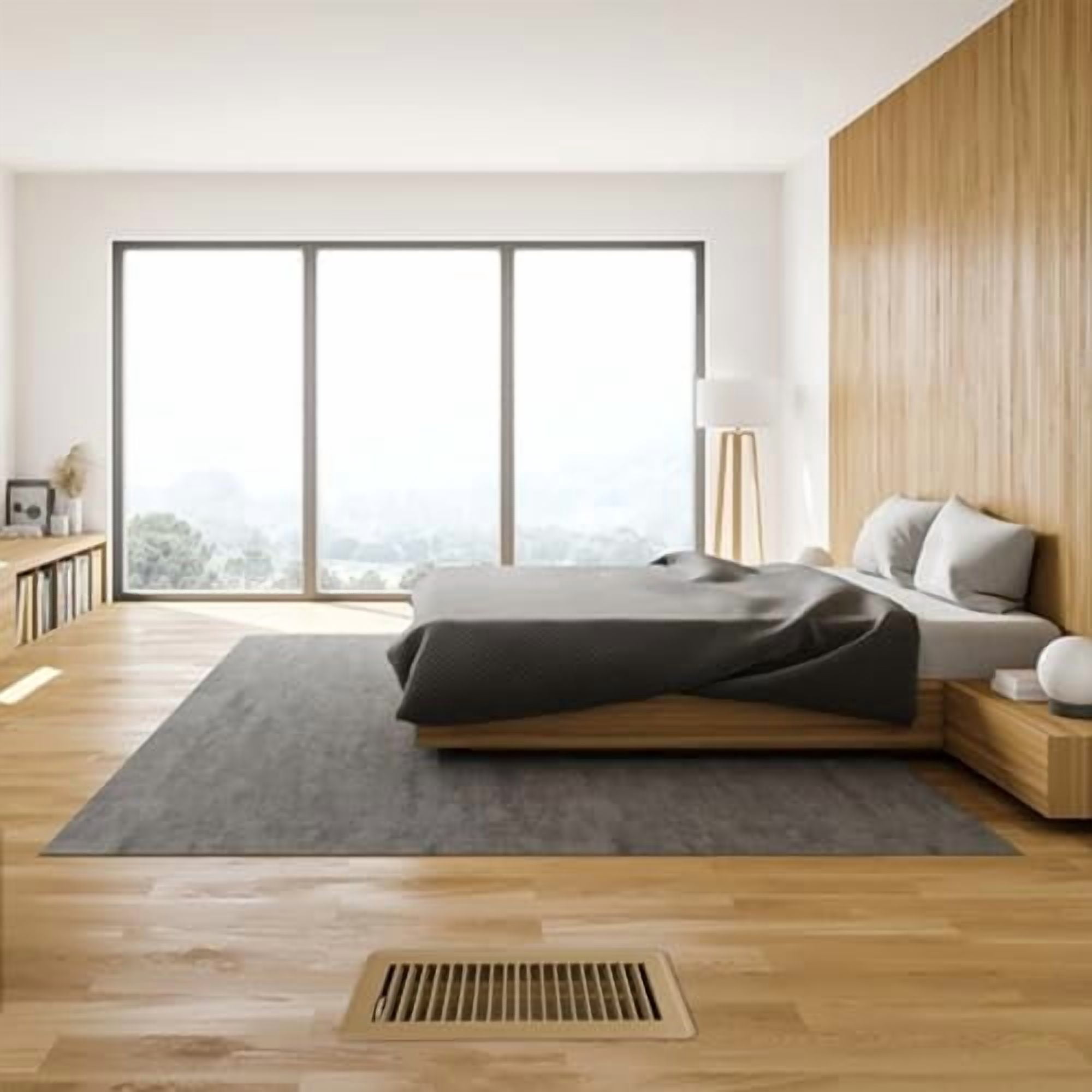 Floor Register 4x10, 10 Pack Brown Floor Register Vents,Heavy Duty Steel Walkable Floor Vents,Vent Covers for Home Floor