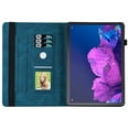 thumbnail image 4 of Dteck Case for Lenovo Tab P11 (2021) TB-J606F TB-J606X 11" With Elastic Band Shockproof Premium PU Leather Folio Stand Case Shell with Card Holder Multi-Angle View for 11 inch Lenovo Tab P11,Blue, 4 of 10