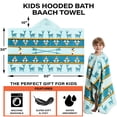 thumbnail image 3 of Toalla Bavilk Kids con capucha 127 x 76 cm, 100% algodón absorbente, 3 of 7