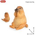 thumbnail image 2 of Oenux Wild Animals Simulation Rodent Marmot Mouse Model Squirrel Rat Chinchilla Action Figure Figurine Collection Cute Kid Toy, 2 of 9