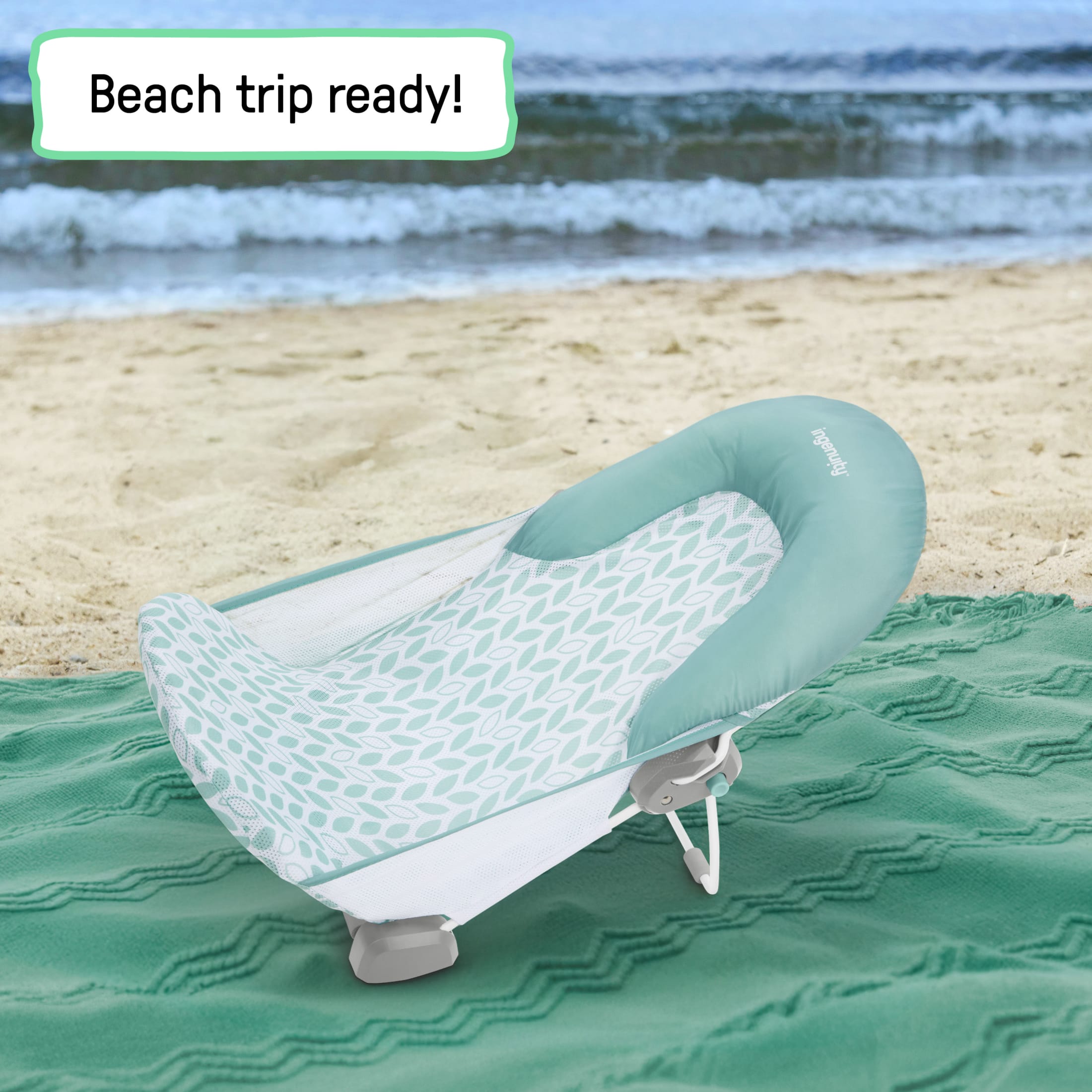 Summer by Ingenuity Foldaway 2-Position Baby Bather, Gray, Unisex