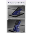thumbnail image 4 of Case for Samsung Galaxy S21 FE (Not S21) with Card Holder, Heavy Duty Protection Phone Case with Magnetic Ring Kickstand Slide Camera Cover for Samsung Galaxy S21 FE      Gray, 4 of 8