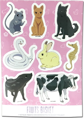 Download Fruits Basket 2019 Animal Anime Sticker Set Ge 55839 Walmart Com Walmart Com