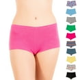 thumbnail image 2 of Alyce Ives Intimates High Waisted Cotton Boyshort, Prints & Solids, M, 10 Pack, 2 of 8