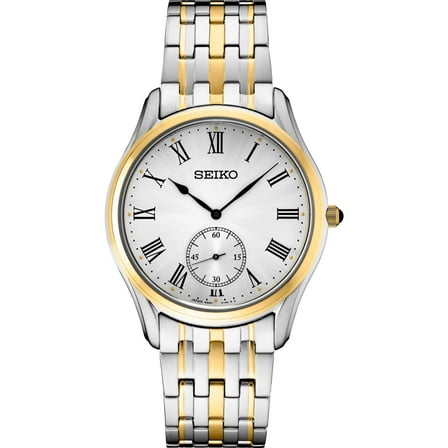Seiko Quartz White Dial Two-tone Men's Watch SRK048P1