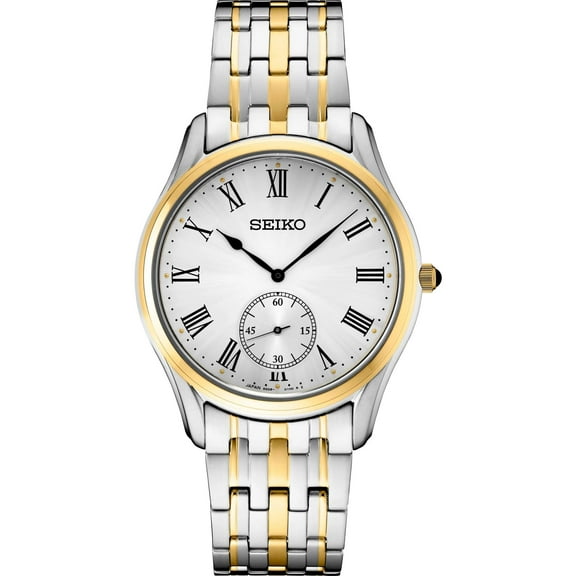 Seiko Quartz White Dial Two-tone Men's Watch SRK048P1