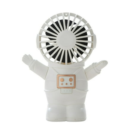 

TINYSOME Cute Mini Desk Fan Handheld USB Cooling Fan Cartoon Astronaut Quiet Personal Fan for Bedroom Outdoor Camping Travel