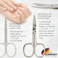 thumbnail image 5 of brand quality 10 piece manicure pedicure grooming kit set for professional finger & toe nail care scissors clipper fashion leather case in gift box, Made by (00286), 5 of 5