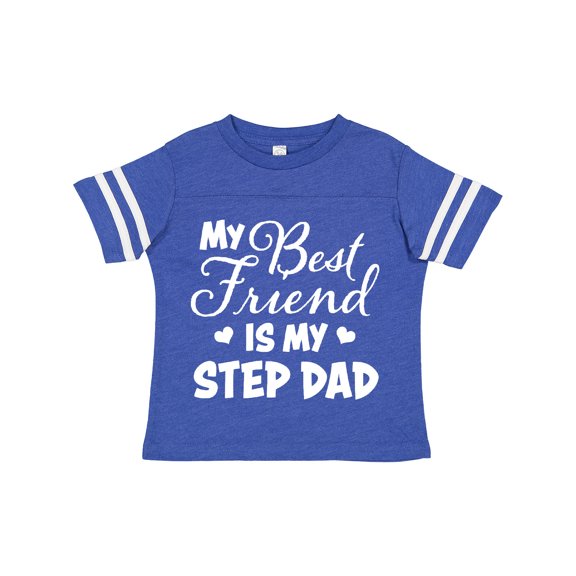 Inktastic My Best Friend is My Step Dad with Hearts Boys or Girls Toddler T-Shirt