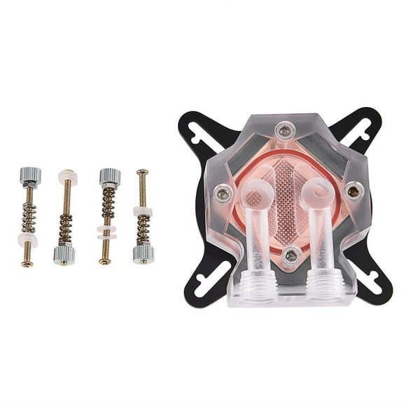 Rdeghly Computer PC GPU Universal Water Cooling Block Waterblock Liquid Cooler 40MM Copper Base,water cooling block, gpu cooler