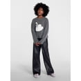 thumbnail image 2 of Weekend Academy Girls Graphic Sweater, Sizes 4-18, 2 of 5