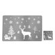 thumbnail image 4 of Injueey 12 unidades/juego de manteles de con temática navideña, posavasos para el hogar, restaurante, juego de almohadillas de PVC para comedor, B Kits de decoración para fiestas Gris Adular Injueey HA000267-04B, 4 of 6
