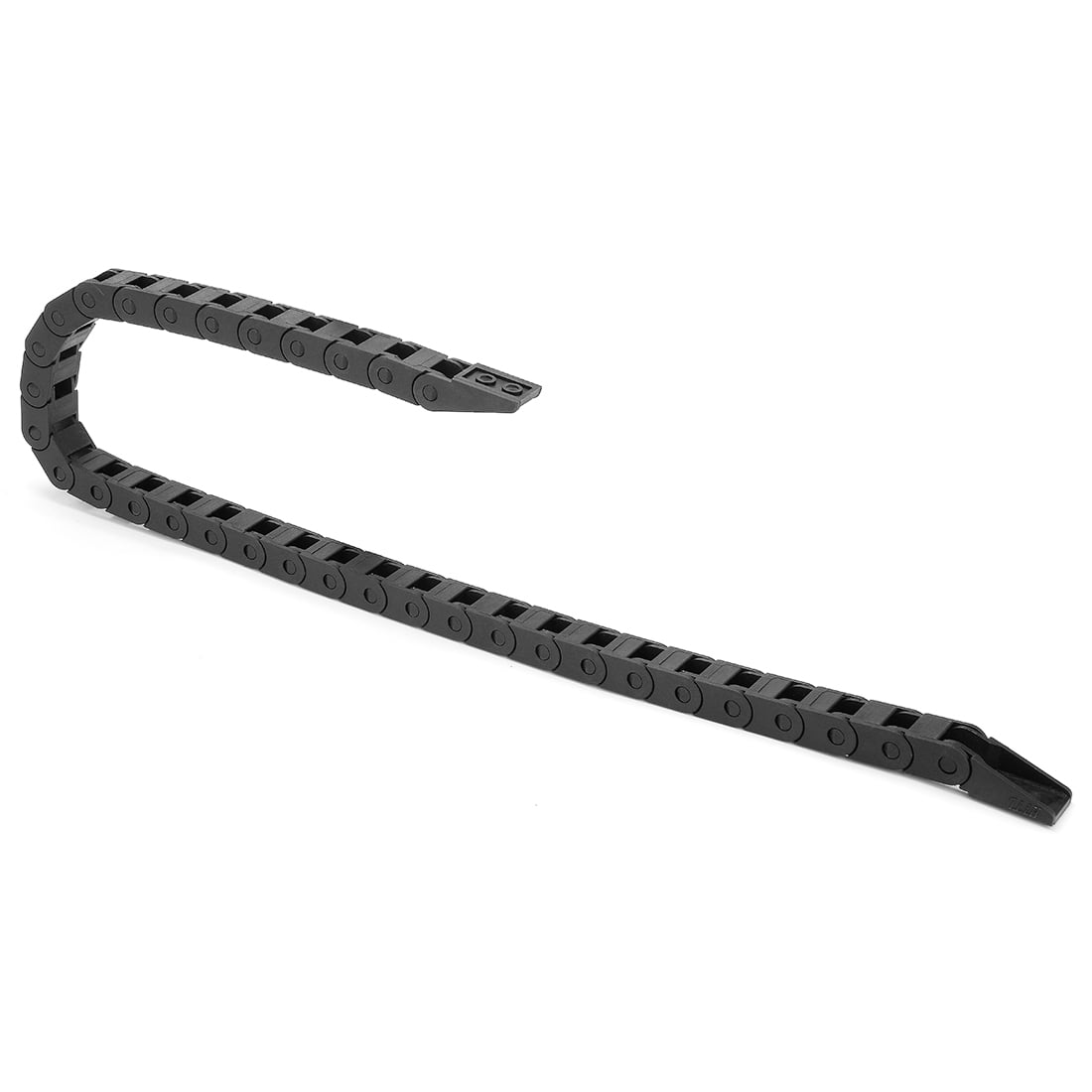 CNCCANEN 2m 25mm x 77mm Black Plastic Open Type Cable Drag Chain Wire Carrier R55 for CNC DIY