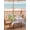 Pink, variant on Easter Eggs Outdoor Tablecloth - 60 Inch Round Dining Table Cover, Spring Flowers Truck Leaves Butterflies Beige Waterproof Outdoor Table Cloth with Umbrella Hole & Zipper for Picnic/Patio/Party
